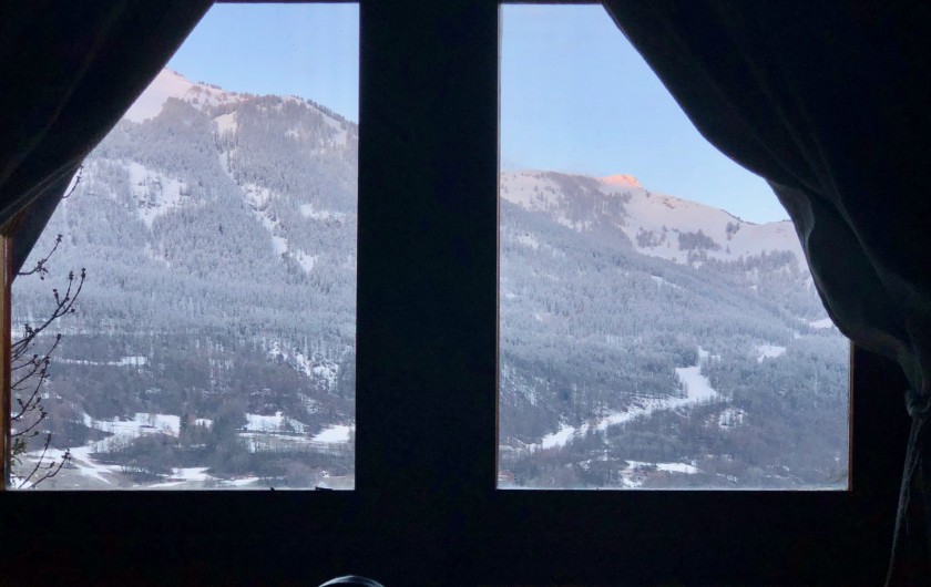 Location de vacances - Chalet à Allos - VUE CHAMBRE PANORAMIQUE