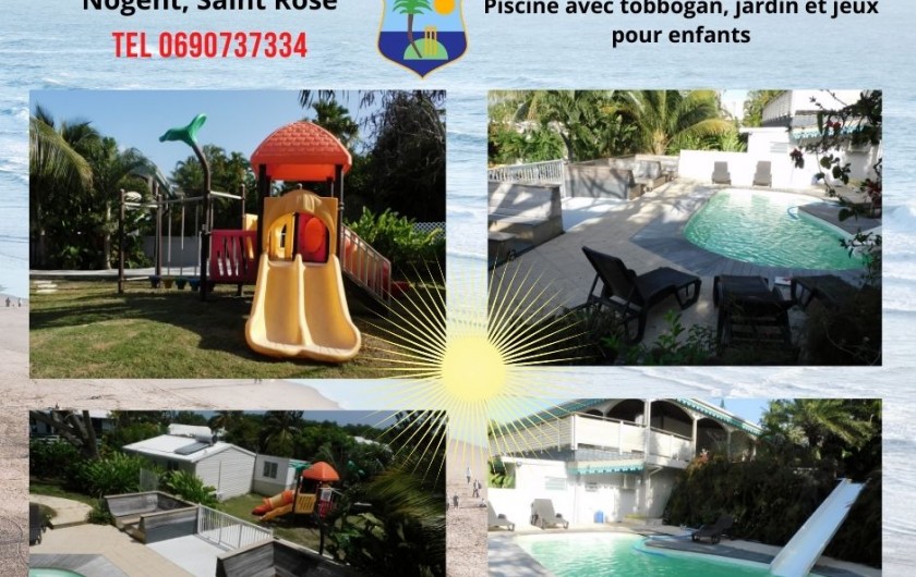 Location de vacances - Gîte à Sainte Rose - jardin piscine