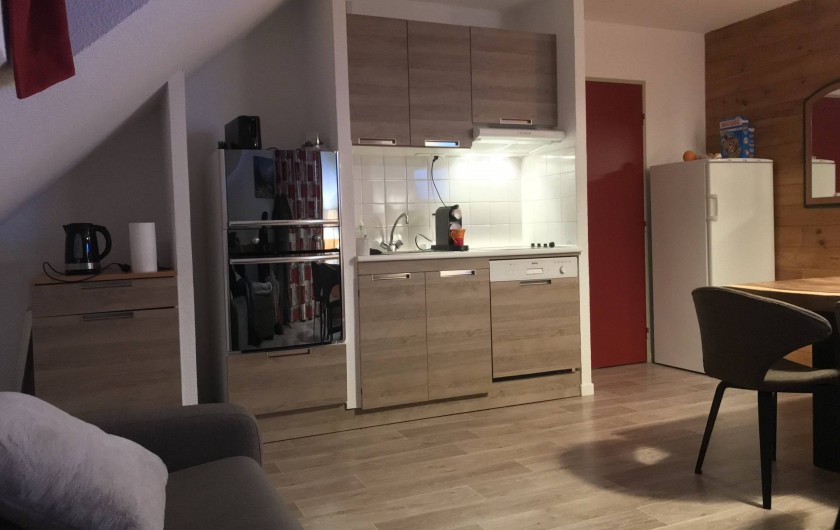 Location de vacances - Appartement à Saint-Sorlin-d'Arves - Séjour cuisine