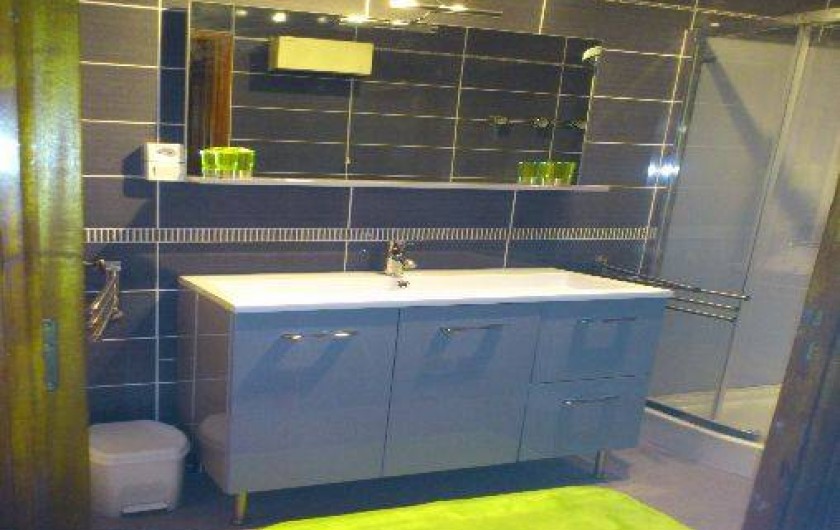 Location de vacances - Villa à Hyères - salle d'eau du bas wc séparé