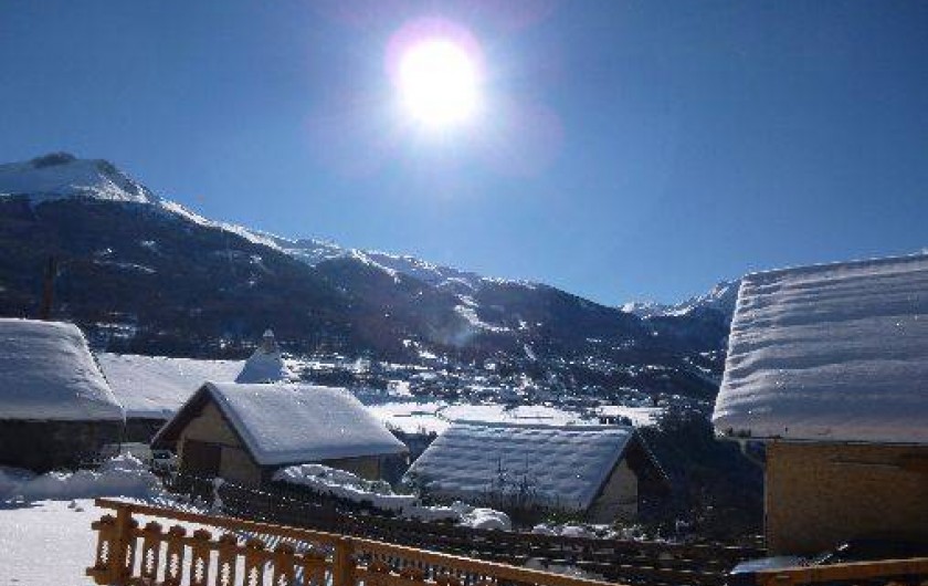 Location de vacances - Maison - Villa à Les Orres - Vue sur les cimes enneigées