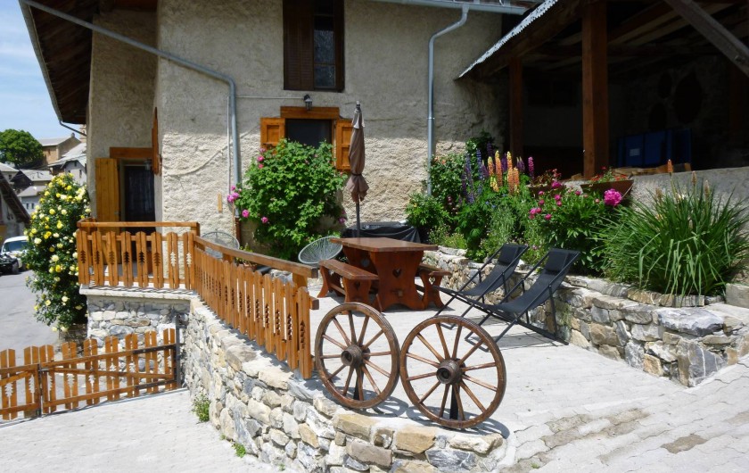 Location de vacances - Maison - Villa à Les Orres - La terrasse en été