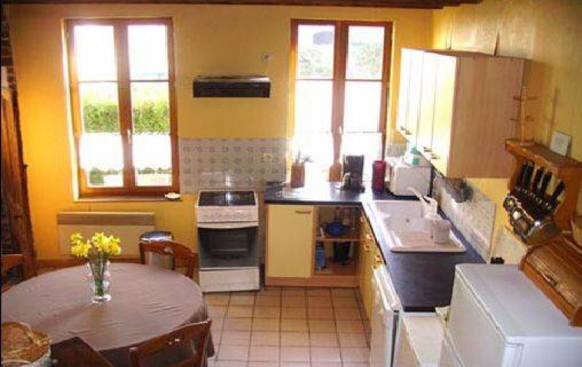 Location de vacances - Gîte à Neuville-sous-Montreuil - cuisine du gite