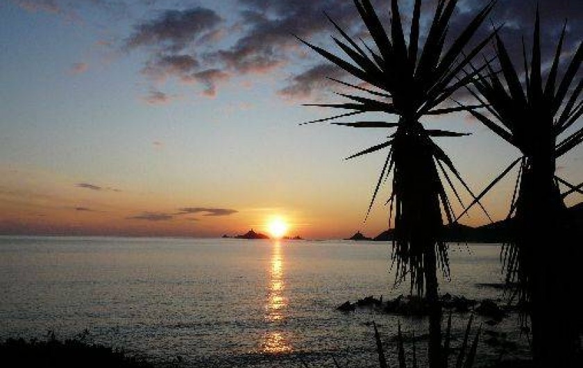 Location de vacances - Villa à Ajaccio - COUCHER DE SOLEIL      vu de la Terrasse