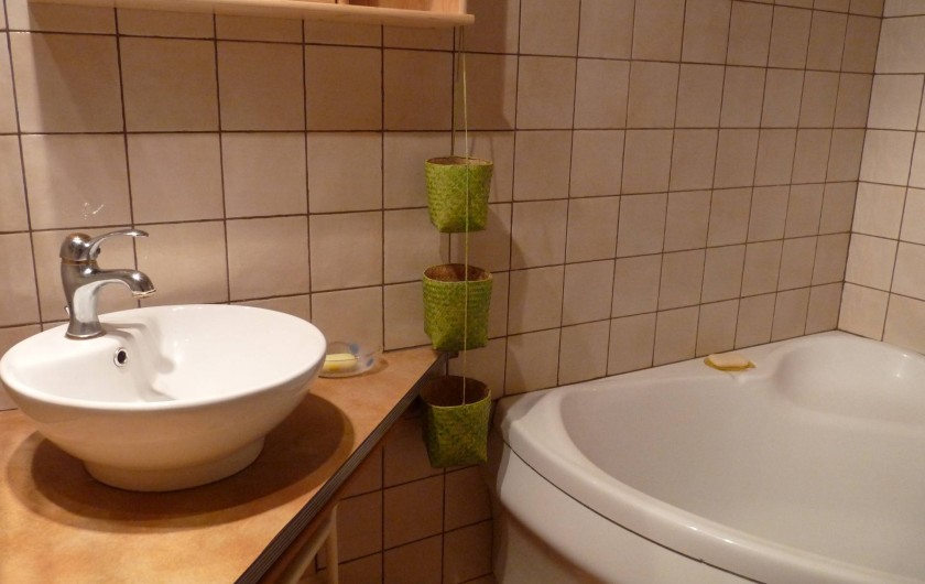 Location de vacances - Appartement à Ban-de-Laveline - salle de bains moyen gîte