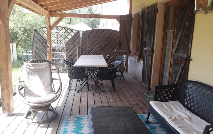 Location de vacances - Appartement à Ban-de-Laveline - terrasse grand gite