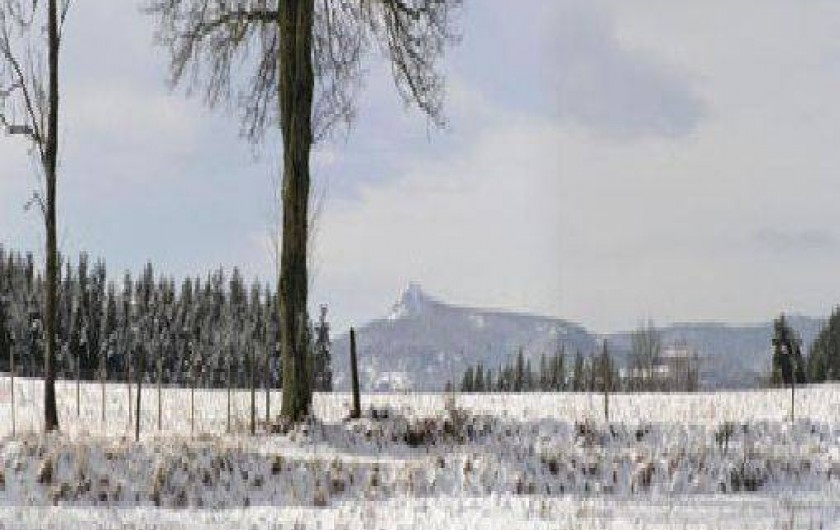 Location de vacances - Gîte à Raucoules - Le Lisieu depuis le gîte en hiver
