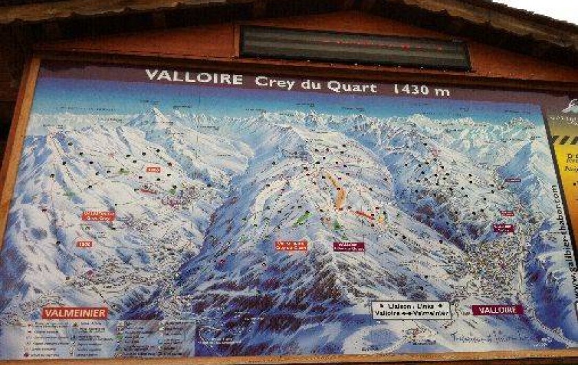 Location de vacances - Appartement à Valloire - PLAN DES PISTES