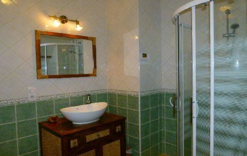 Location de vacances - Gîte à Outines - Vaste Salle de bains Chambre Les Grues cendrées