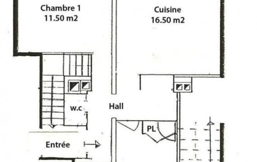 Location de vacances - Gîte à Saint-Pierre-de-Chartreuse - Plan du gite Gentiane