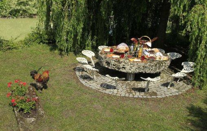 Location de vacances - Chambre d'hôtes à Marchais - déco du jardin
