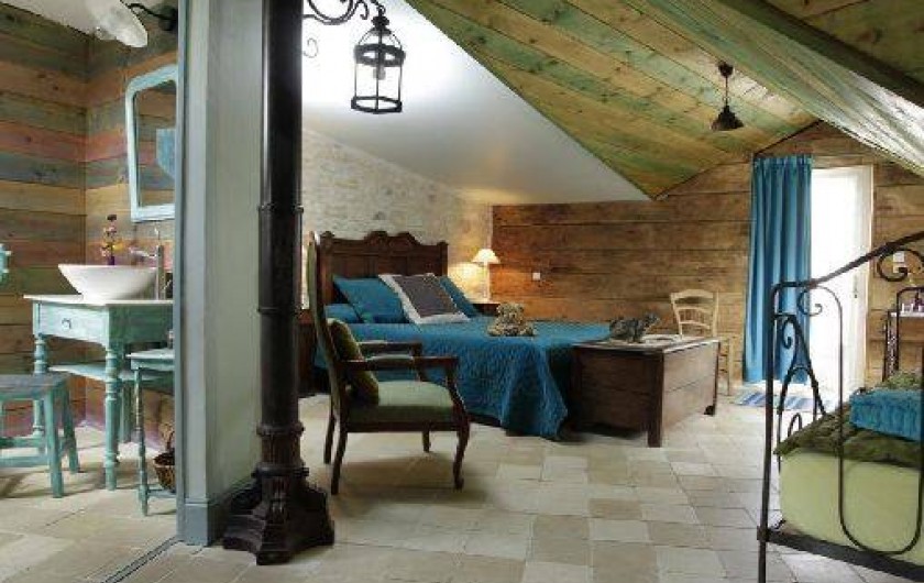 Location de vacances - Chambre d'hôtes à Marchais - chambre 2 pers et 1 enfant - 10 ans