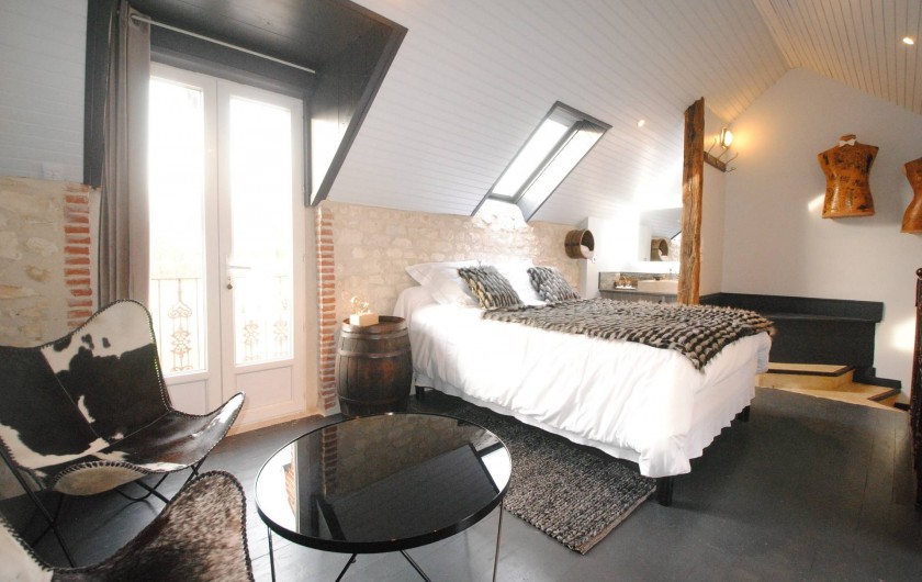 Location de vacances - Chambre d'hôtes à Marchais - suite duplex spa privatif