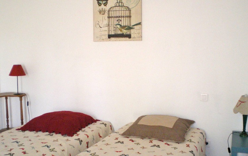 Location de vacances - Gîte à Tharaux - Chambre à deux lits