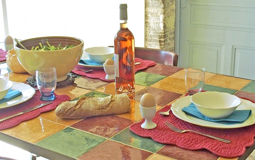 Location de vacances - Gîte à Tharaux - A table !!!!