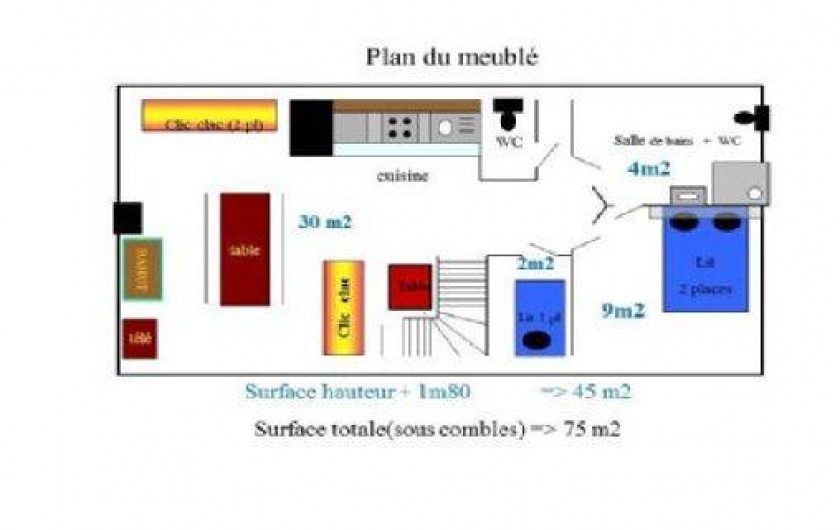 Location de vacances - Appartement à Thônes - Le plan de la location