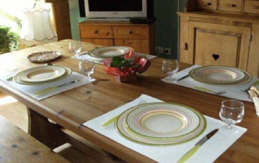 Location de vacances - Appartement à Thônes - La pièce à vivre