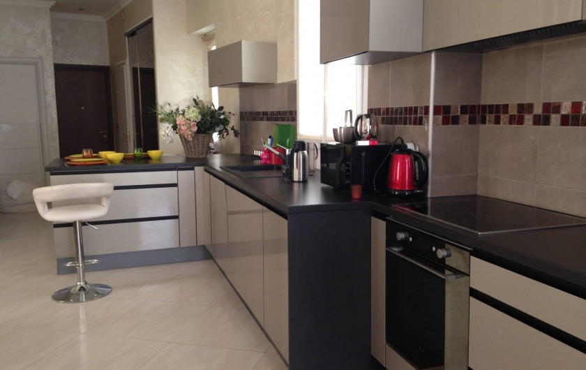 Location de vacances - Appartement à Monaco-Ville - la cuisine du grand appartement