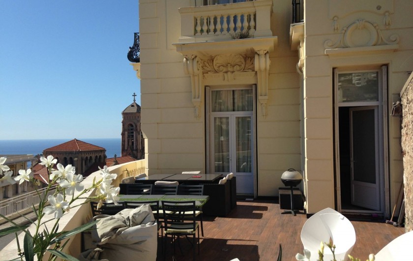 Location de vacances - Appartement à Monaco-Ville - la terrasse du gd appartement