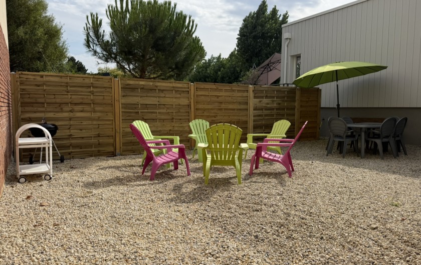 Location de vacances - Villa à Blonville-sur-Mer - Le coin salon de jardin