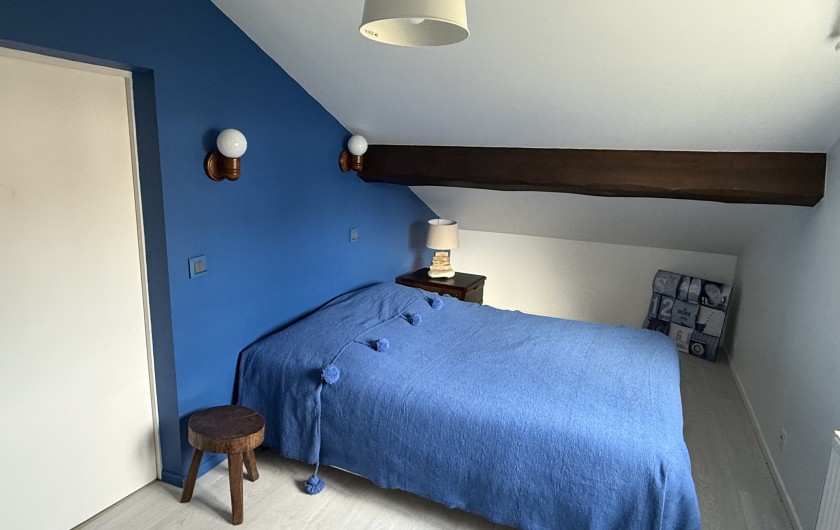 Location de vacances - Villa à Blonville-sur-Mer - Chambre avec lit double  140 X 190 au 1er étage