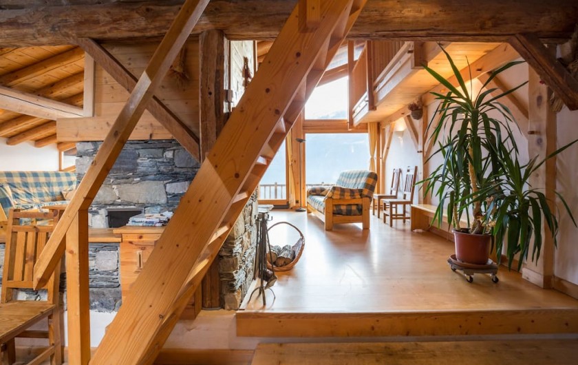 Location de vacances - Chalet à La Rosière - séjour haut