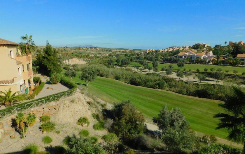 Location de vacances - Appartement à Vera - Vue de la terrasse sur le trou N° 11