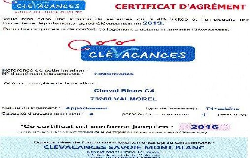 Location de vacances - Appartement à Valmorel