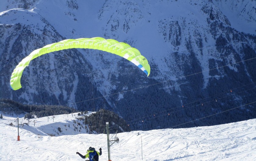 Location de vacances - Appartement à Pralognan-la-Vanoise - Vol en parapente, du Mont Bochoir