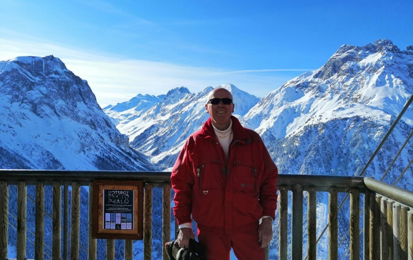 Location de vacances - Appartement à Pralognan-la-Vanoise - Votre serviteur en haut du téléphérique, le Mont Bochor