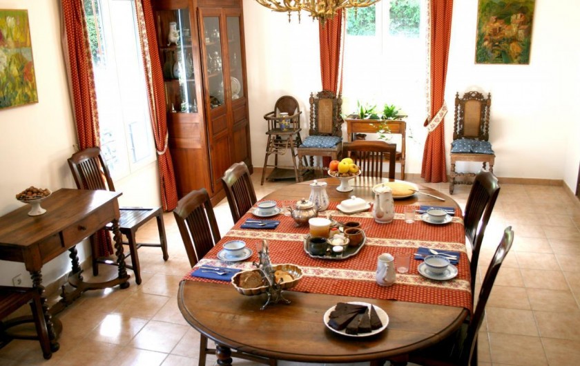 Location de vacances - Chambre d'hôtes à Saint-Martin-le-Vieil - Le petit-déjeuner