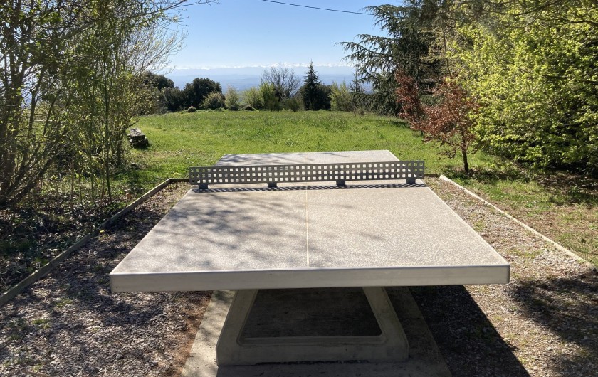 Location de vacances - Appartement à Saissac - table de ping pong et bientôt un terrain de pétanque