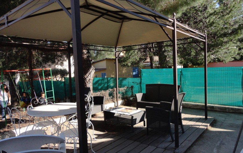 Location de vacances - Villa à Argelès Plage - salon de jardin  tres agreable au petit dejeuner