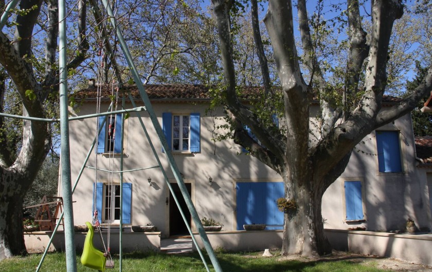 Location de vacances - Mas à Montfavet - Façade sud de la maison