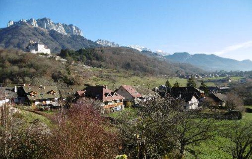 Location de vacances - Chalet à Menthon-Saint-Bernard - vue depuis la terrasse