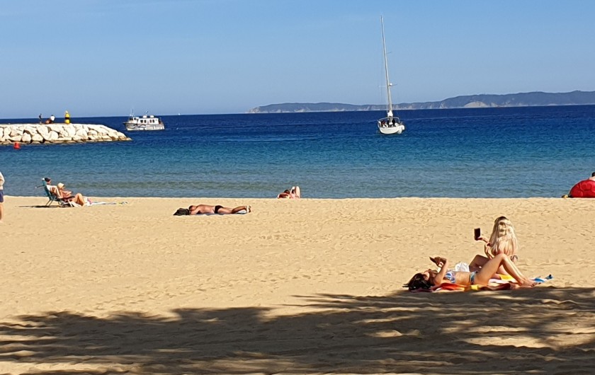 Location de vacances - Studio à Le Lavandou - Une des 11 plage du Lavandou en avril