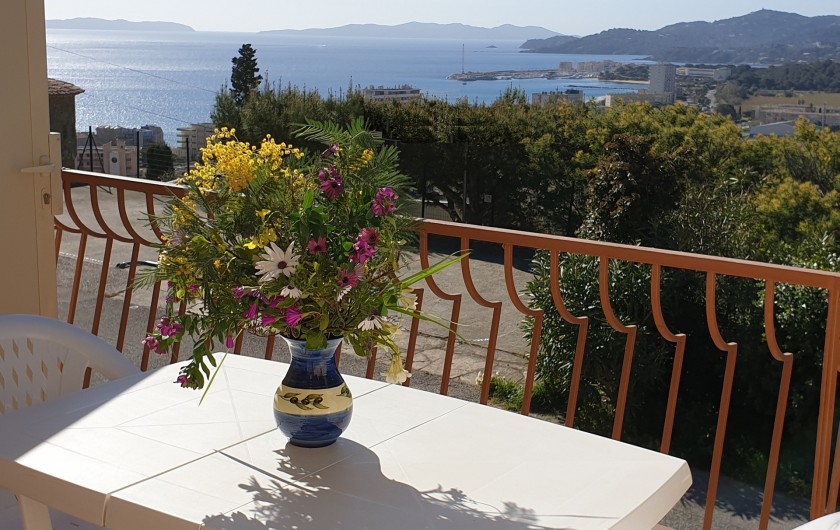 Location de vacances - Studio à Le Lavandou - Terrasse au sud