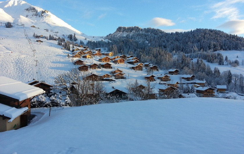Location de vacances - Appartement à Le Grand-Bornand - Vue du séjour