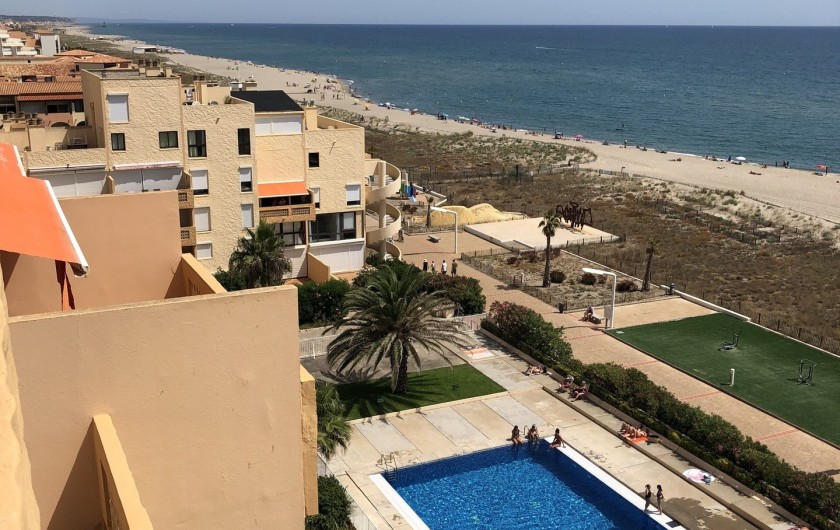 Location de vacances - Appartement à Le Barcarès - vue balcon