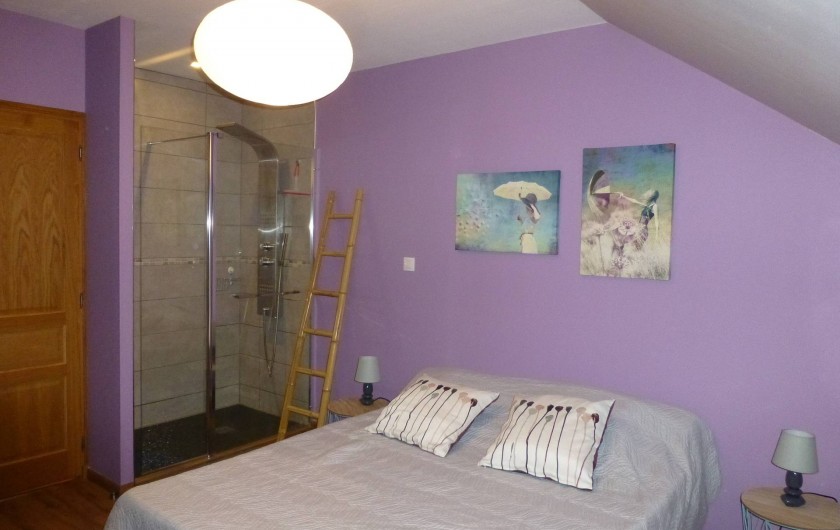 Location de vacances - Gîte à Essômes-sur-Marne - chambre (lit de 160) avec douche spacieuse