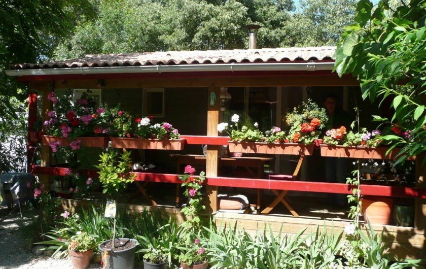 Location de vacances - Camping à Sorède - Chalet 35 m² - 2 chambres - terrasse 10 m²