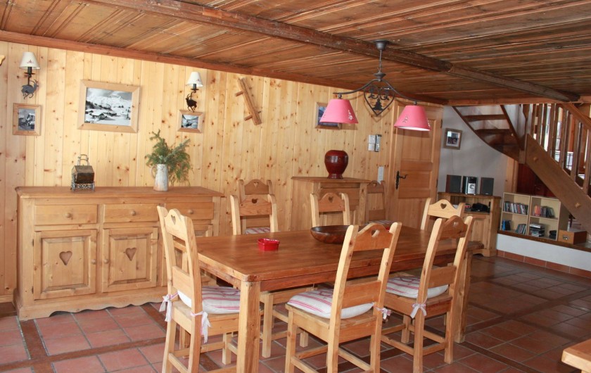 Location de vacances - Chalet à La Comballaz - salle a manger