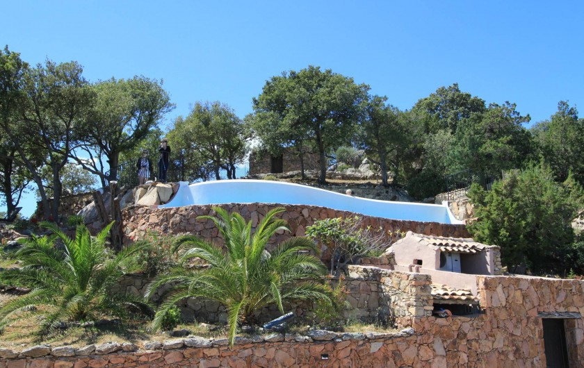 Location de vacances - Maison - Villa à Porto-Vecchio - Vue Piscine et coin Massage