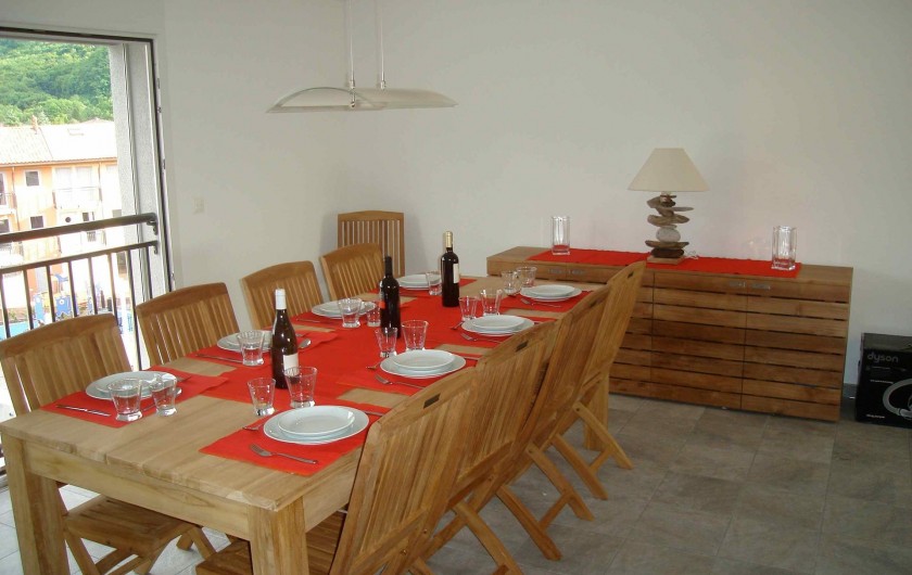 Location de vacances - Appartement à Le Bouveret - salle a manger