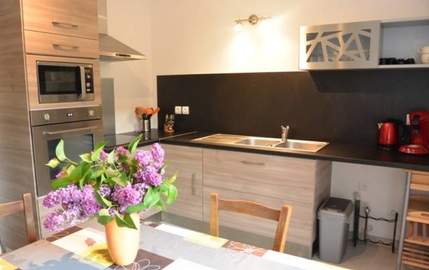 Location de vacances - Appartement à Kaysersberg - belle cuisine aménagée