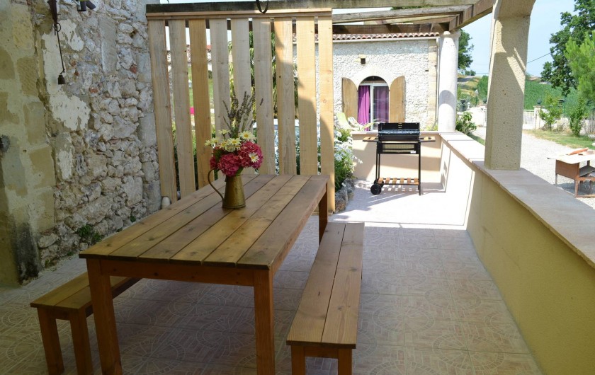 Location de vacances - Gîte à Brugnac - Terrasse privée