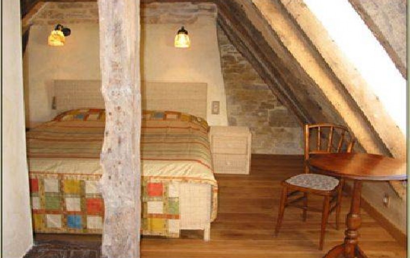 Location de vacances - Gîte à Saint-Cybranet - chambre lit double étage