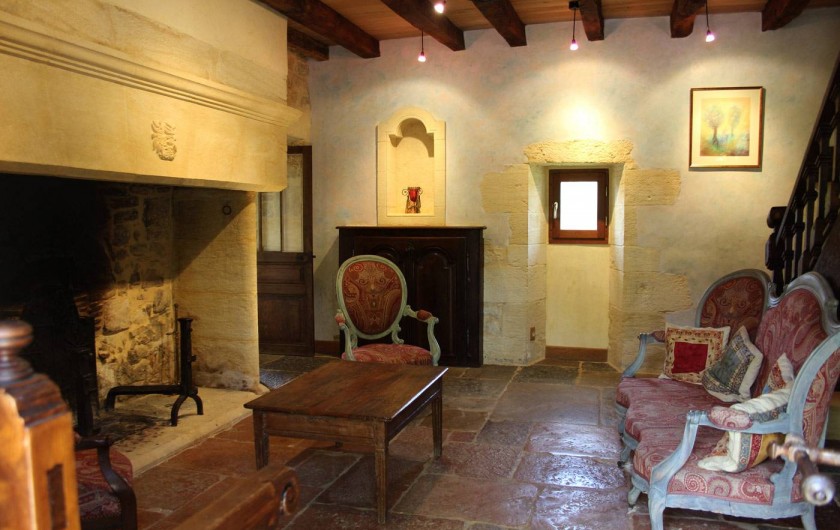 Location de vacances - Gîte à Saint-Cybranet - salon