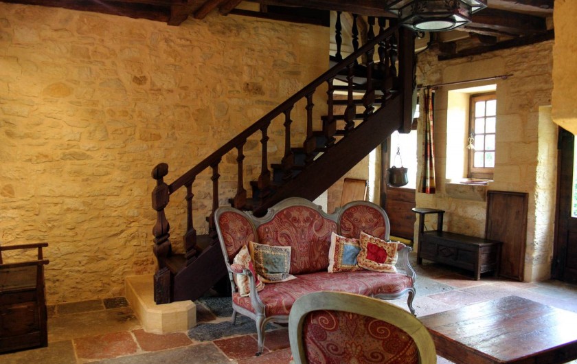 Location de vacances - Gîte à Saint-Cybranet - salon