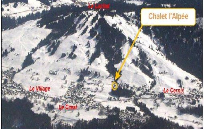 Location de vacances - Chalet à Crest-Voland - Vue depuis le Charvin